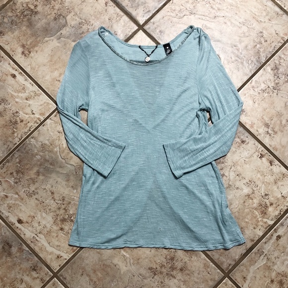 BKE Tops - BKE Boutique Sheer 3/4 Sleeve Top